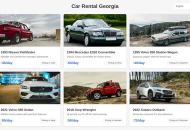 carshare.ge-ის ეკრანის სურათი