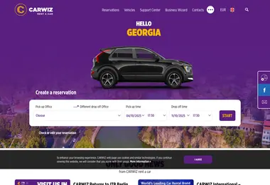 Screenshot of carwiz.ge