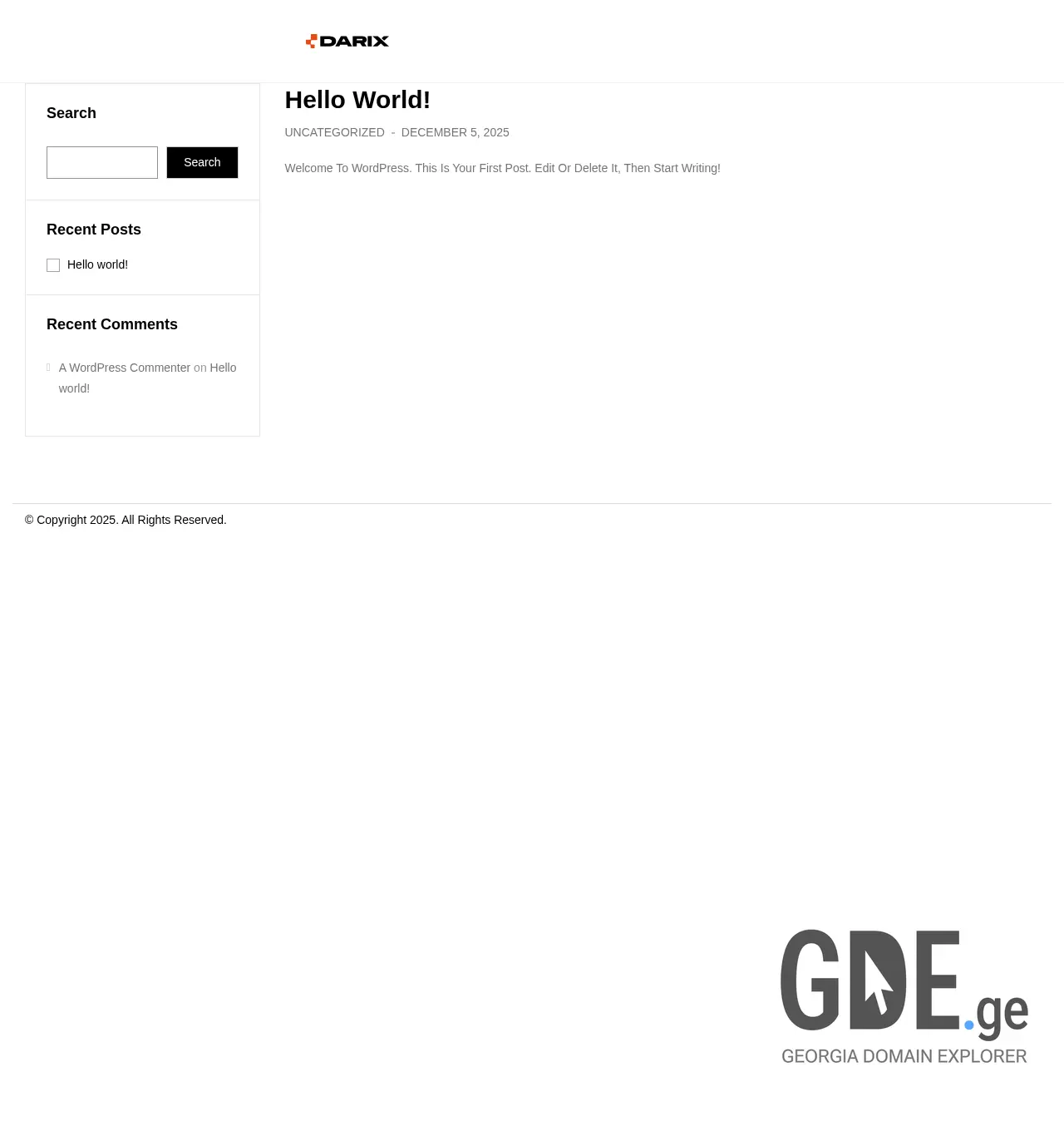 Screenshot of the site carx.ge at 2025-12-05