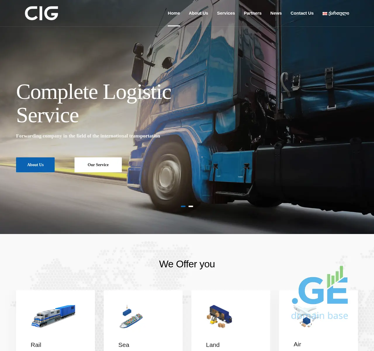 Screenshot of the site casimpex.ge at 2025-11-24