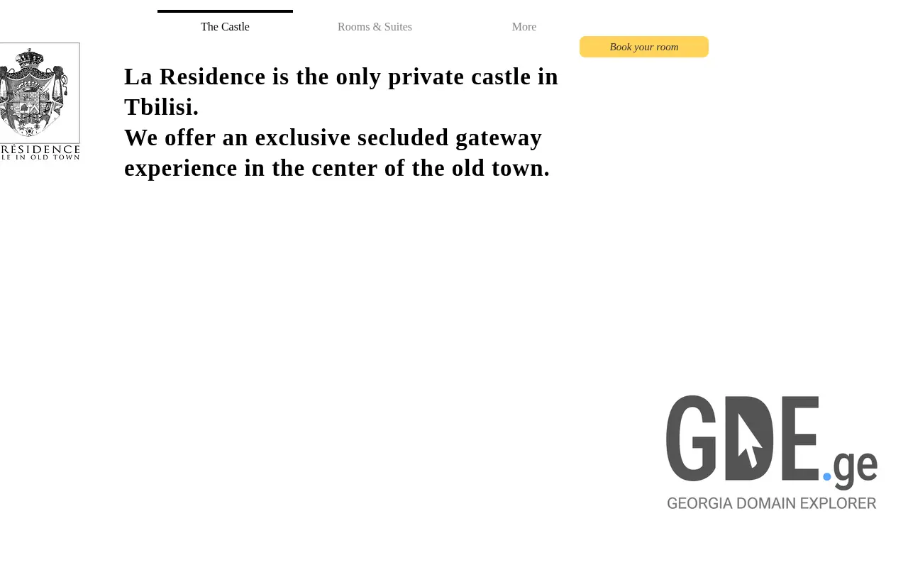 Screenshot of the site castle.ge at 2025-11-28