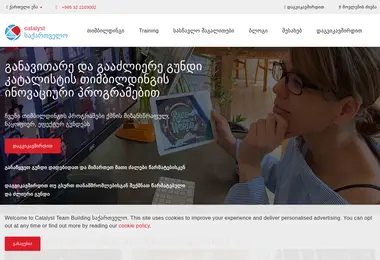 Screenshot of catalystteambuilding.ge