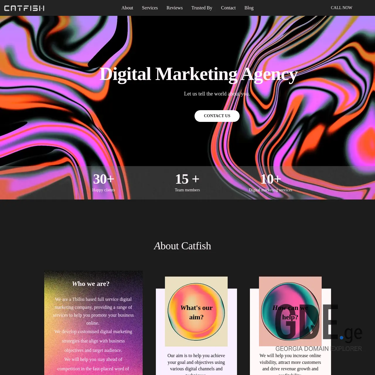 Screenshot of the site catfish.ge at 2025-12-07