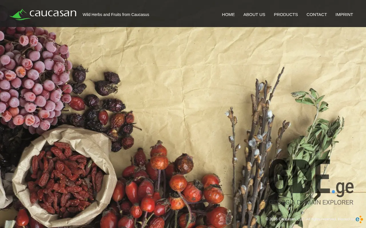 Screenshot of the site caucasan.ge at 2025-11-28