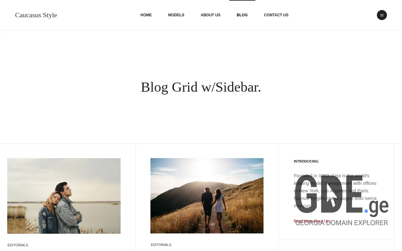 Screenshot of the site caucasus-style.ge at 2025-11-29