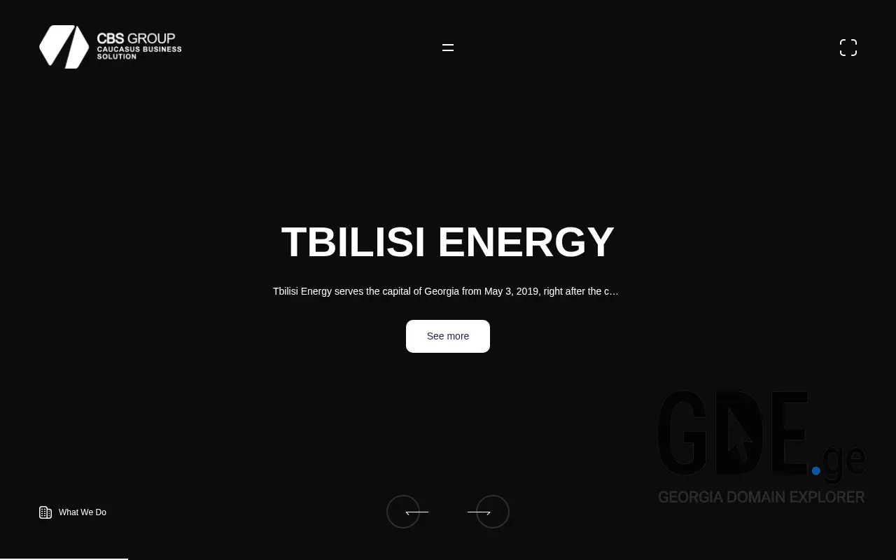 Screenshot of the site cbsgroup.ge at 2025-11-28