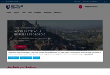 Скриншот ccifg.ge