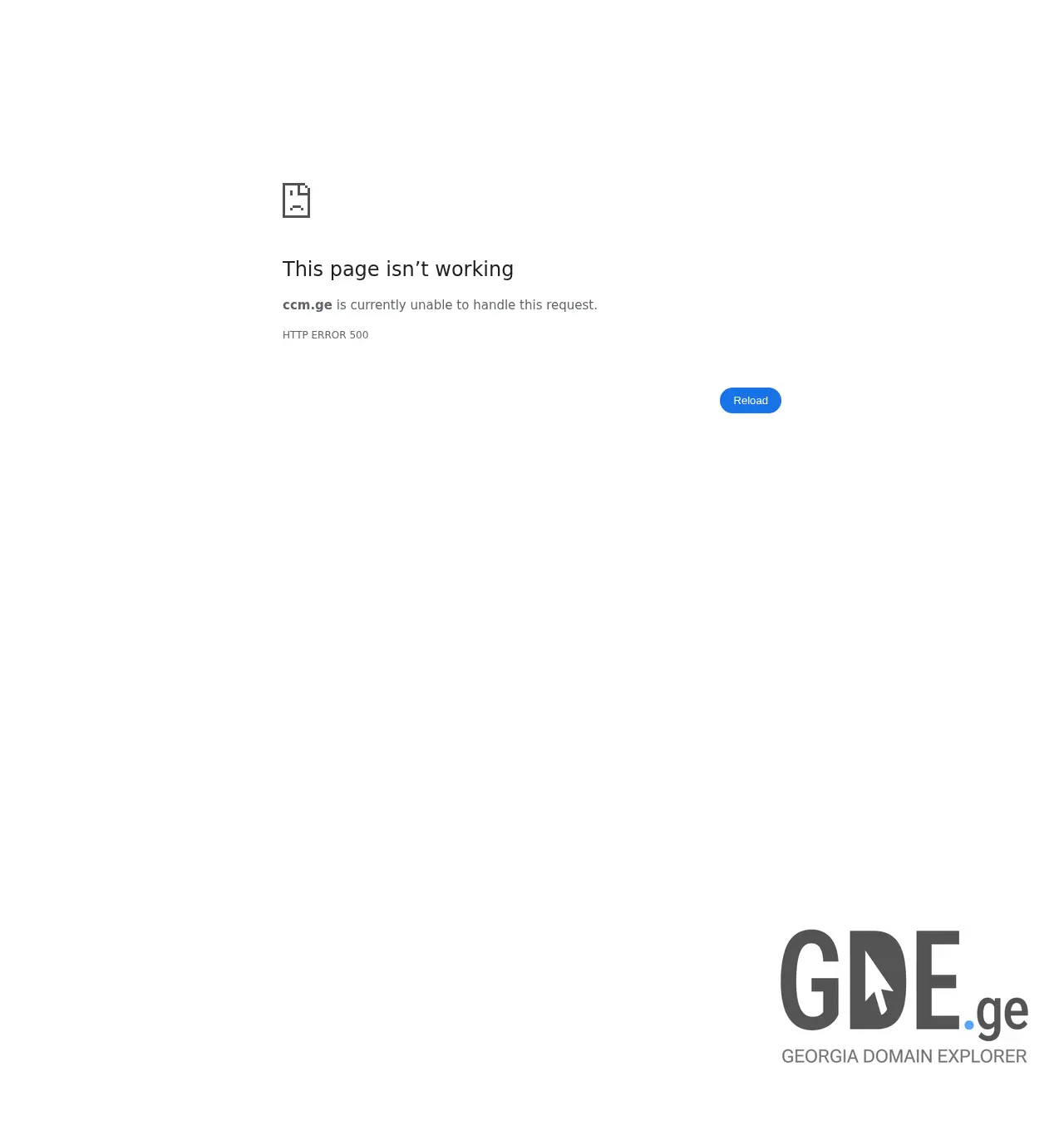 Screenshot of the site ccm.ge at 2025-11-30