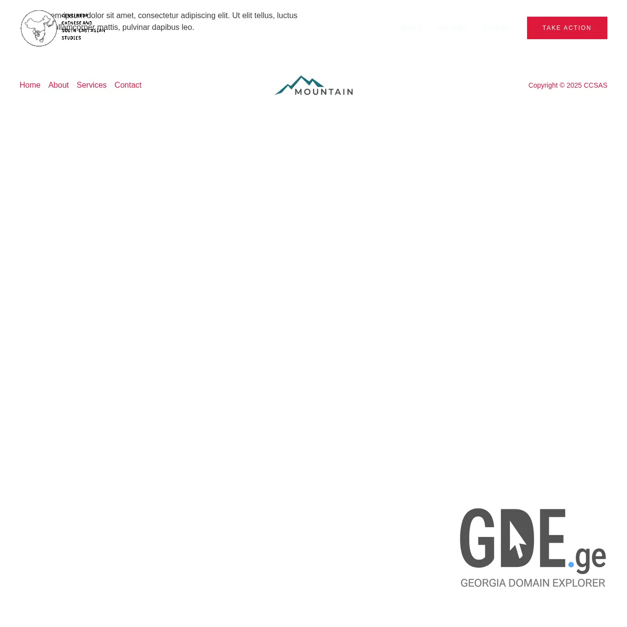 Screenshot of the site ccsas.ge at 2025-12-15