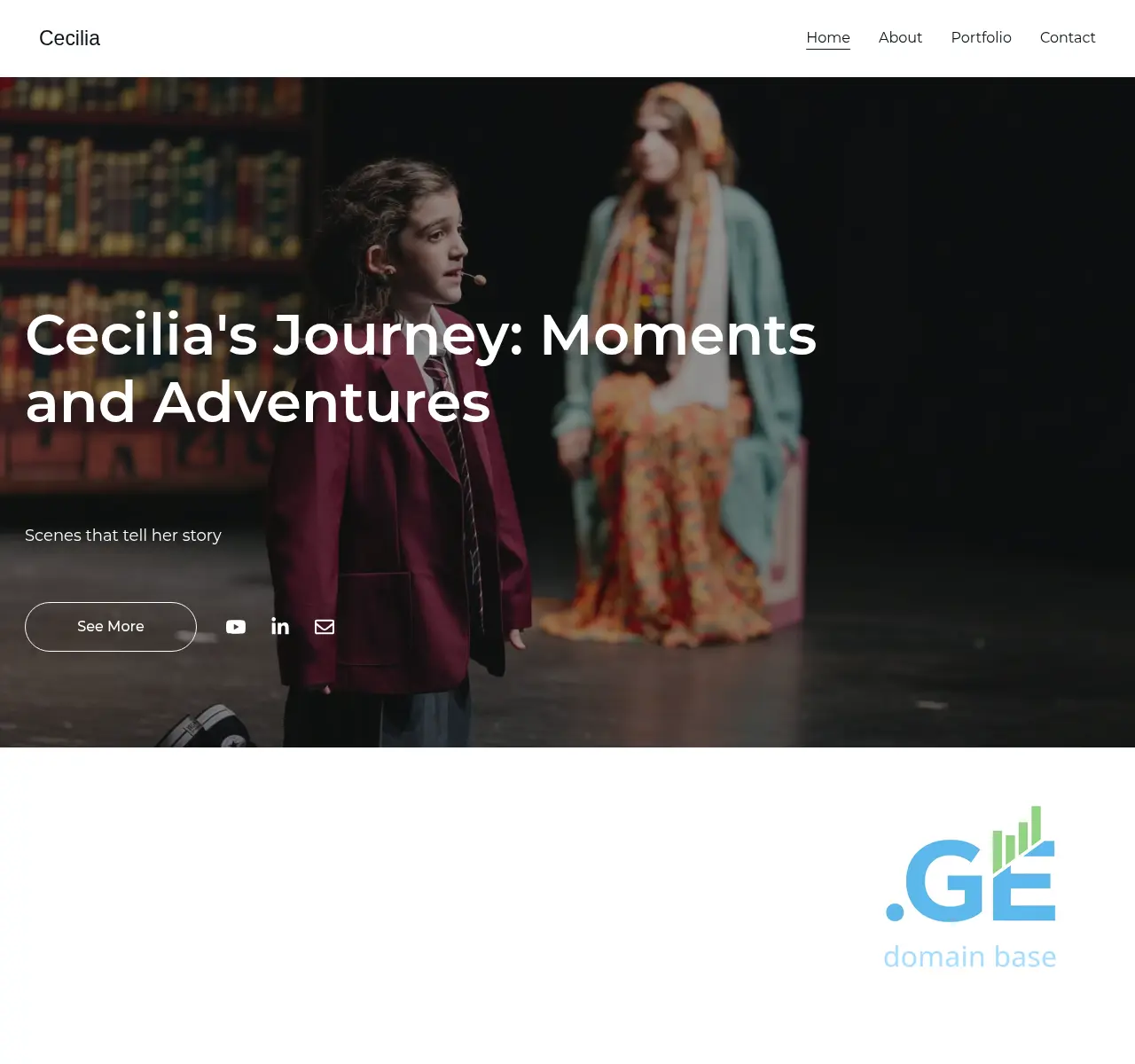 Screenshot of the site cecilia.ge at 2025-11-11