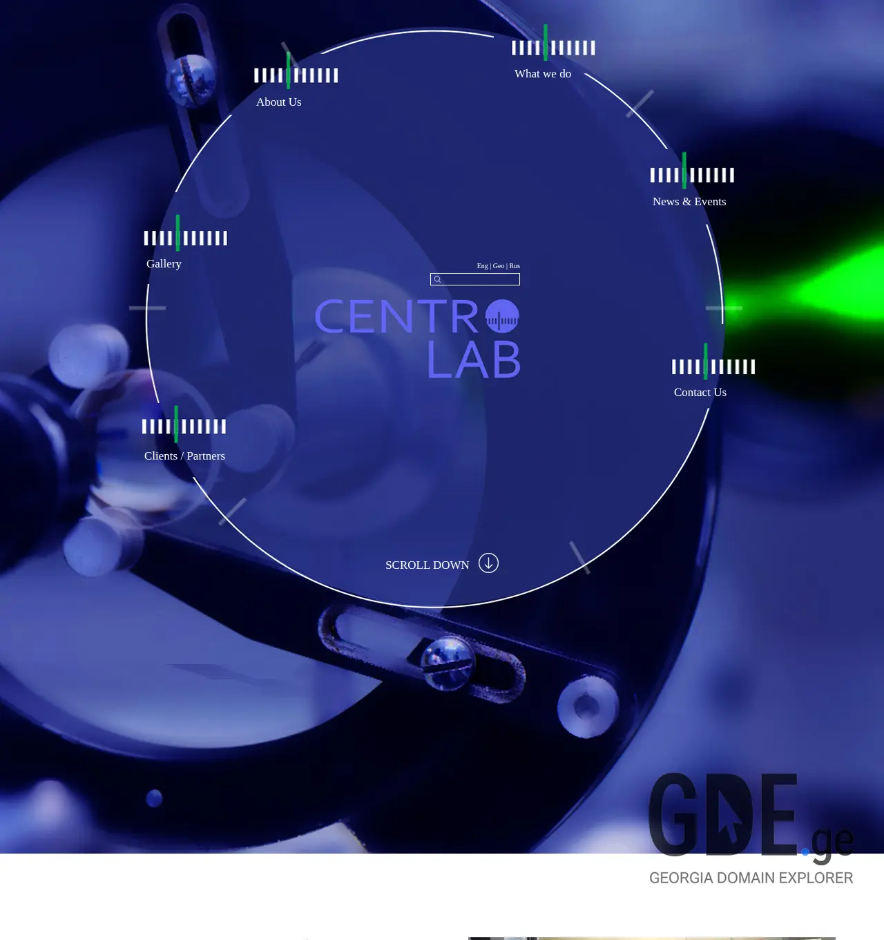 Screenshot of the site centrolab.ge at 2025-11-30