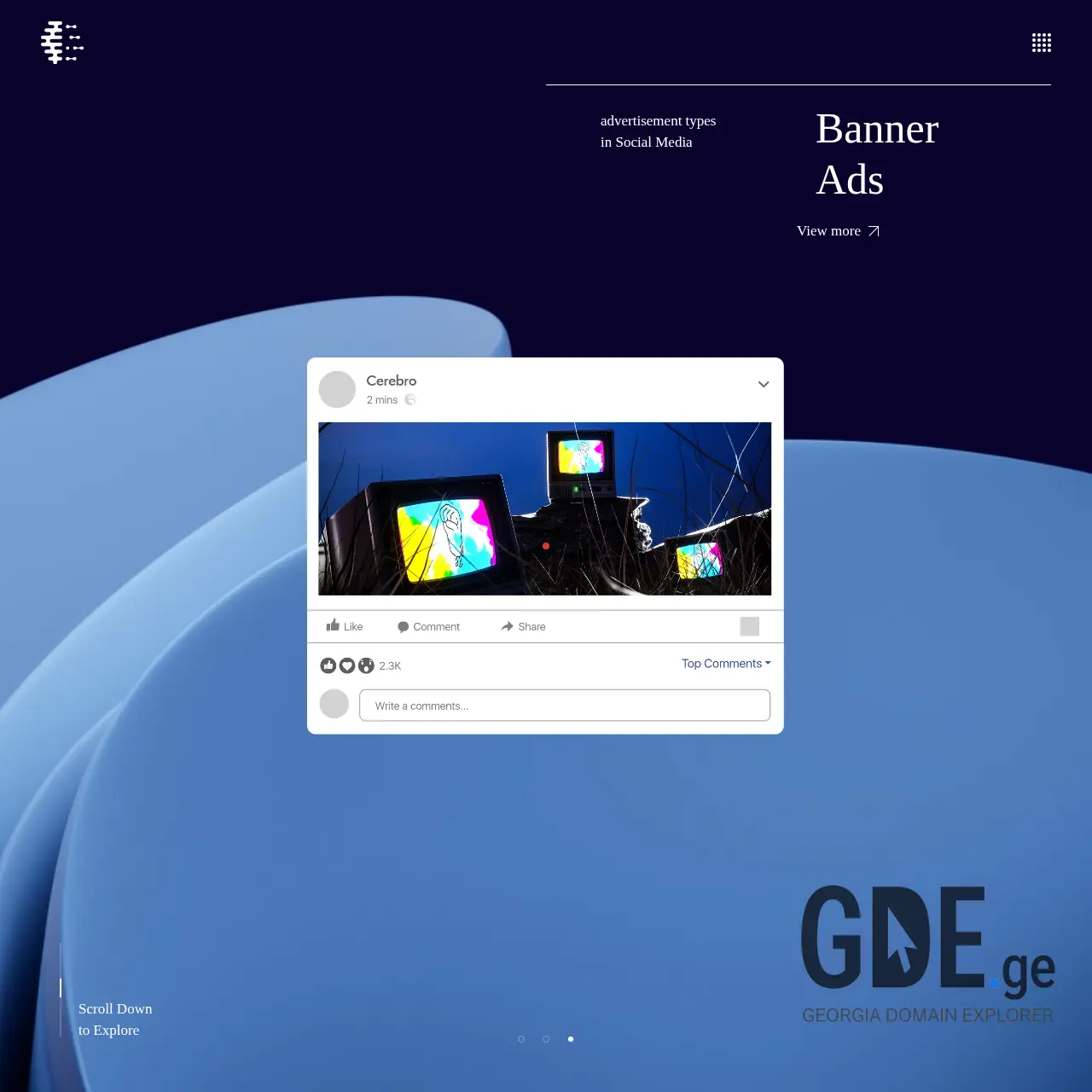 Screenshot of the site cerebro.ge at 2025-12-07