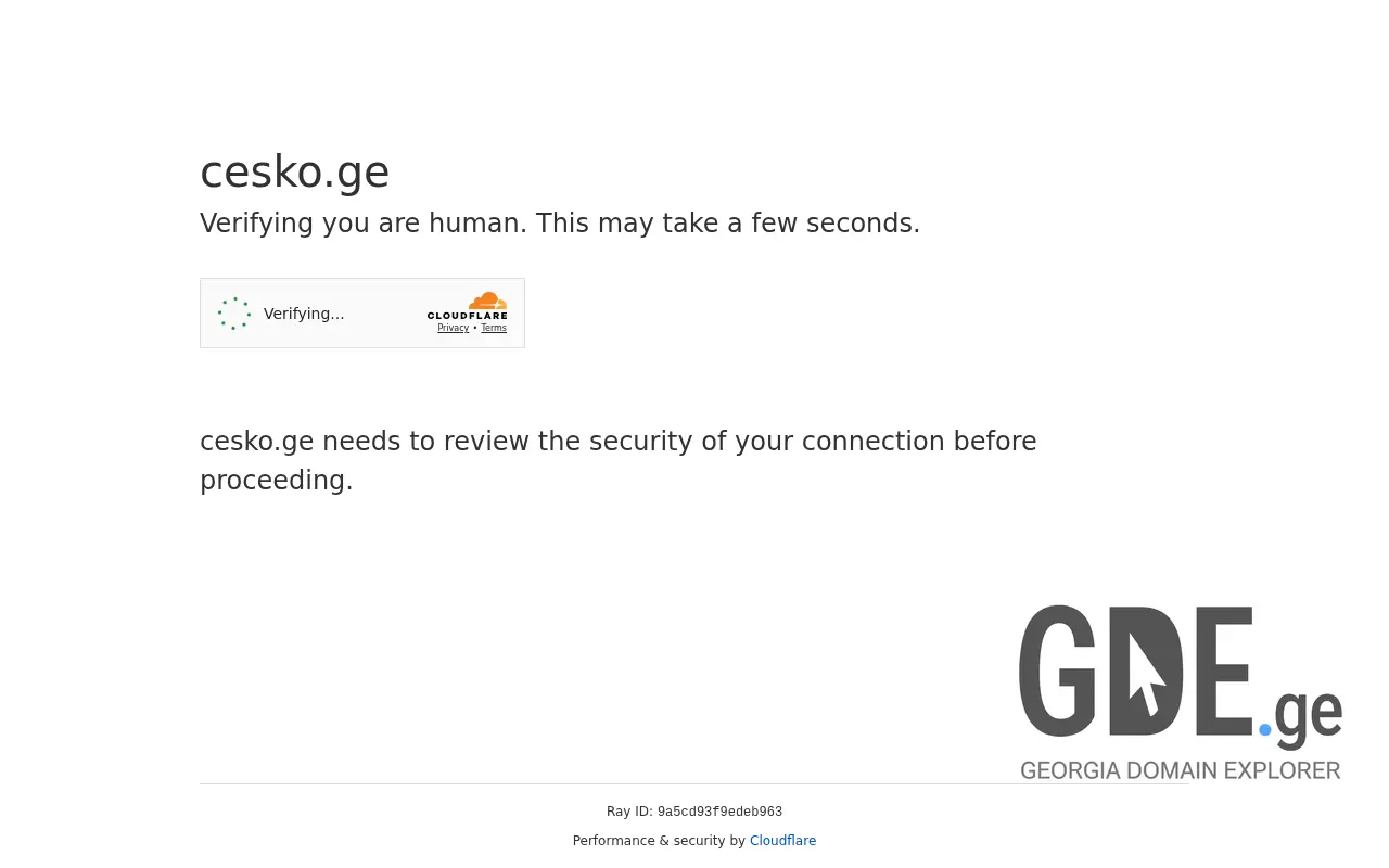 Screenshot of the site cesko.ge at 2025-11-28