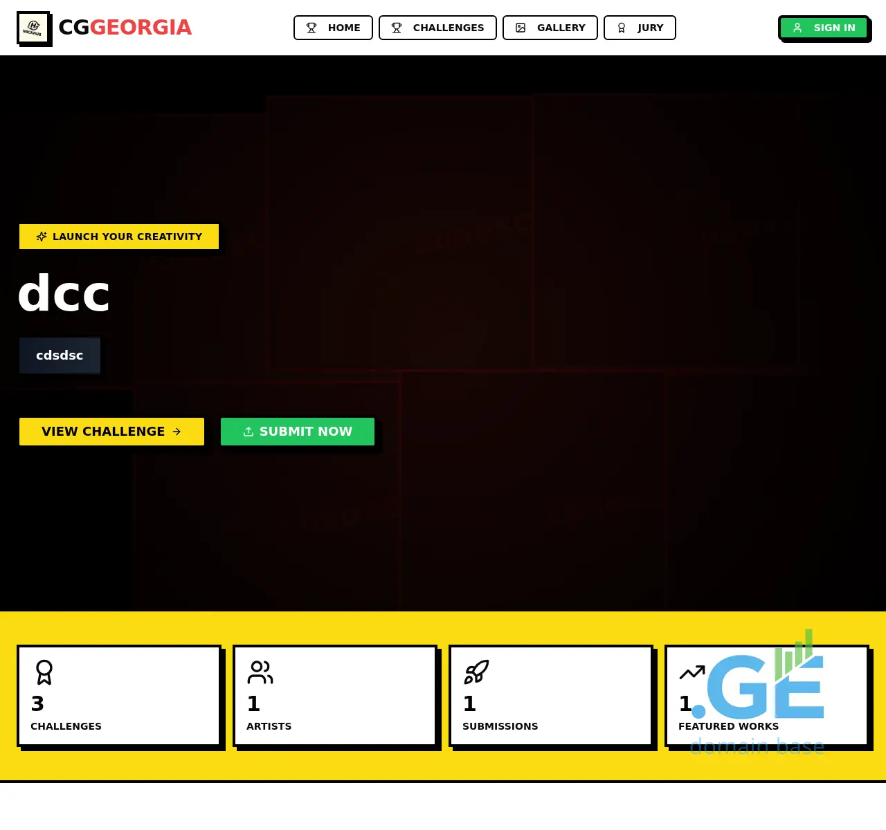 Screenshot of the site cggeorgia.ge at 2025-11-12