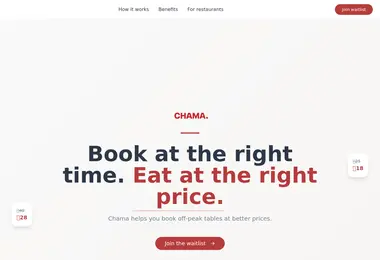 Screenshot of chama.ge