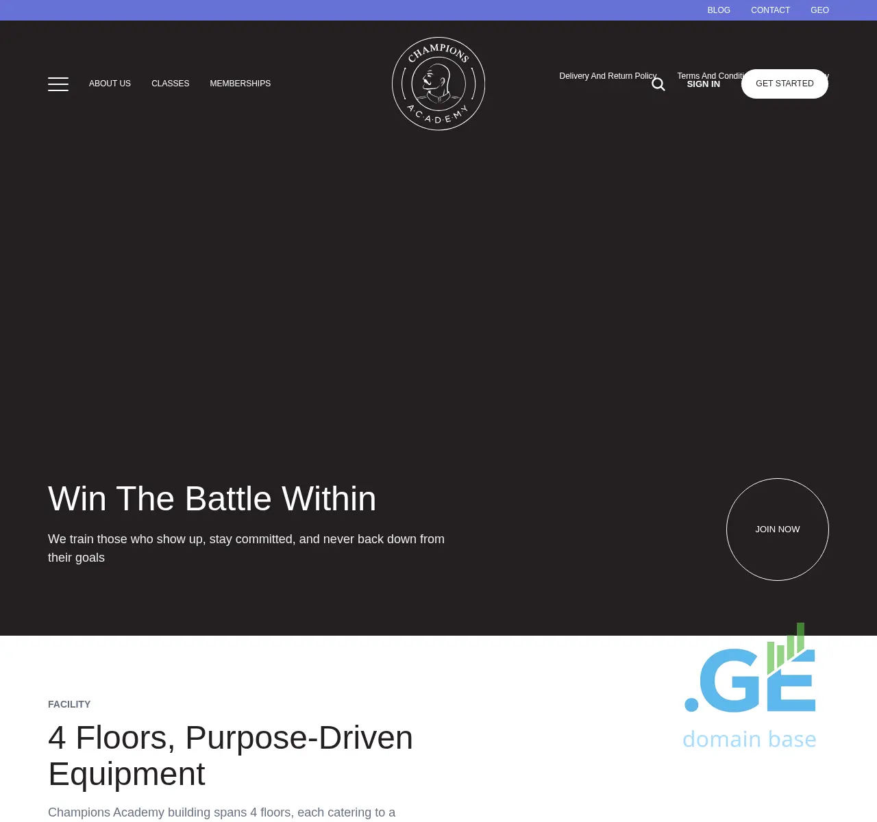 Screenshot of the site champ.ge at 2025-11-24