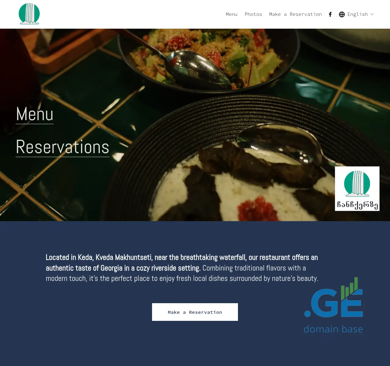 Screenshot of the site chanchkerze.ge at 2025-11-11