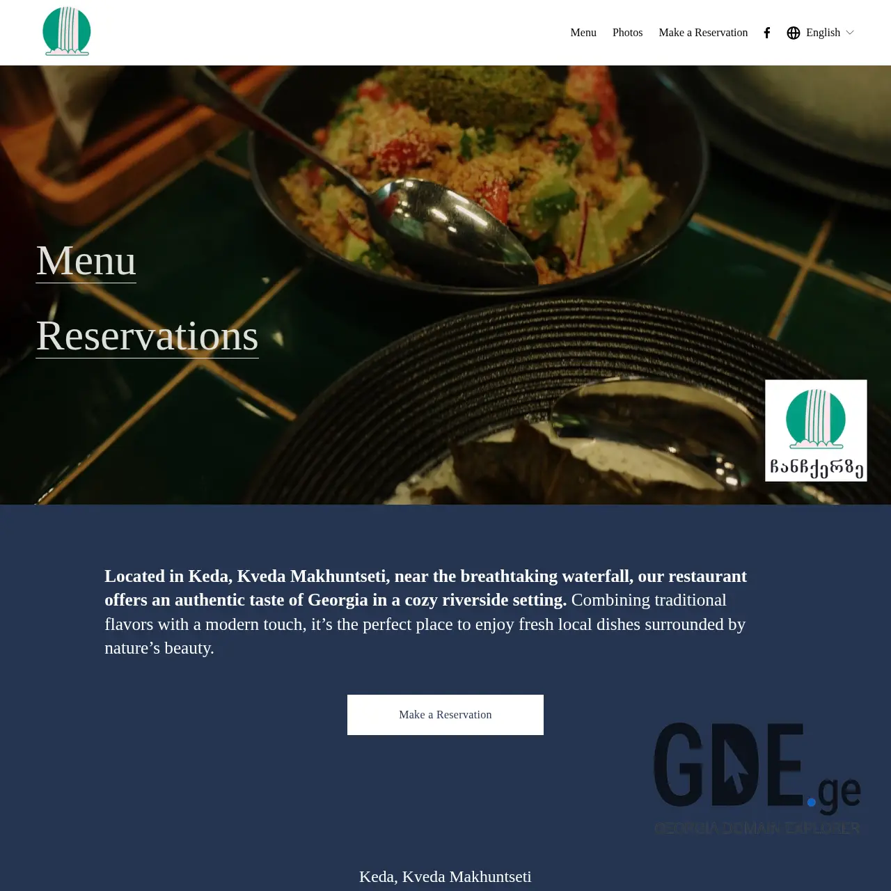 Screenshot of the site chanchkerze.ge at 2025-12-15