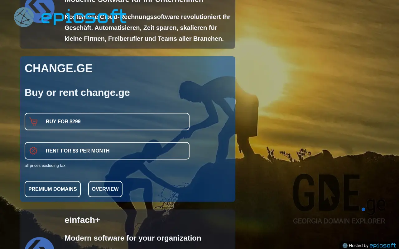 Screenshot of the site change.ge at 2025-11-28