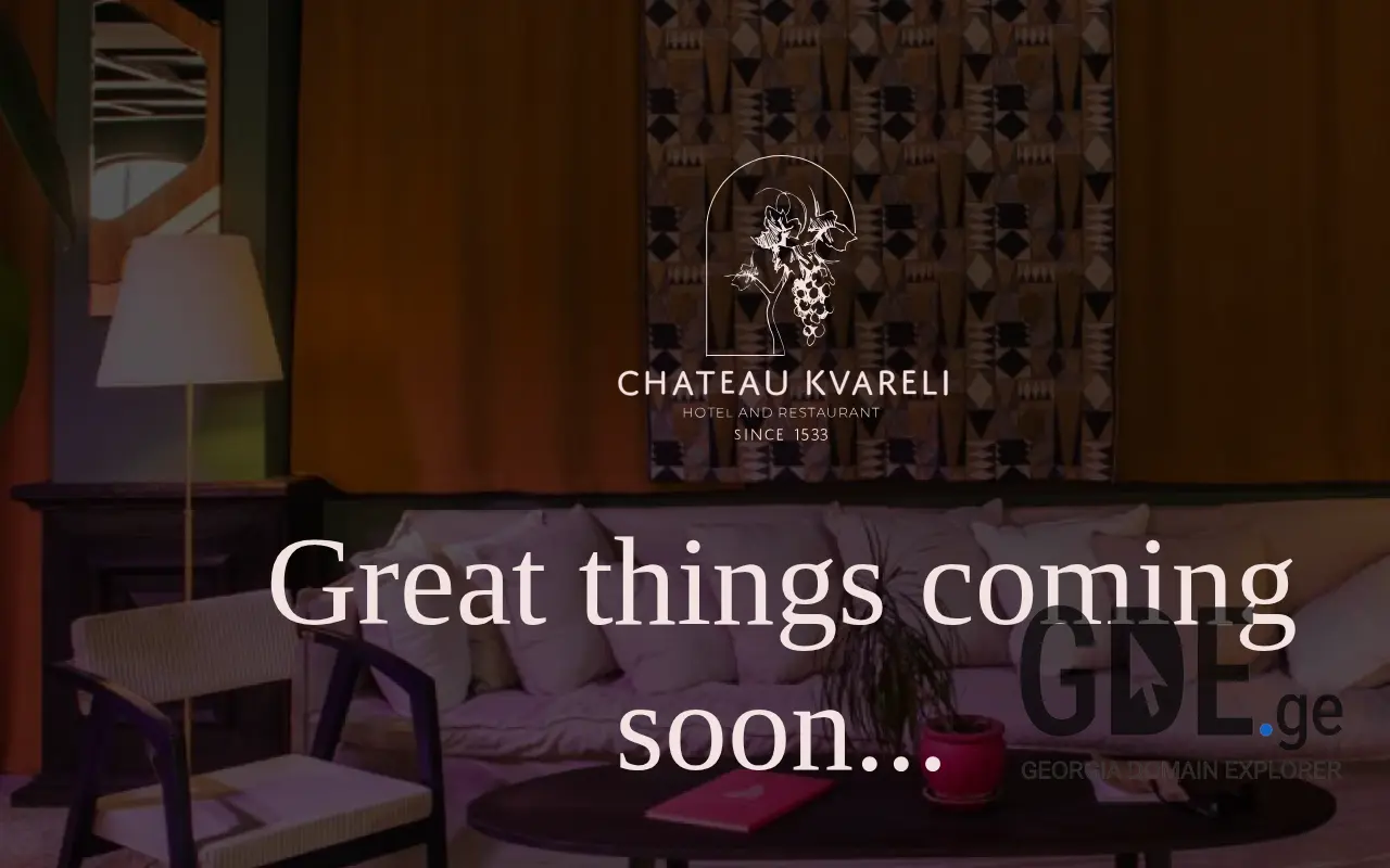 Screenshot of the site chateaukvareli.ge at 2025-11-28