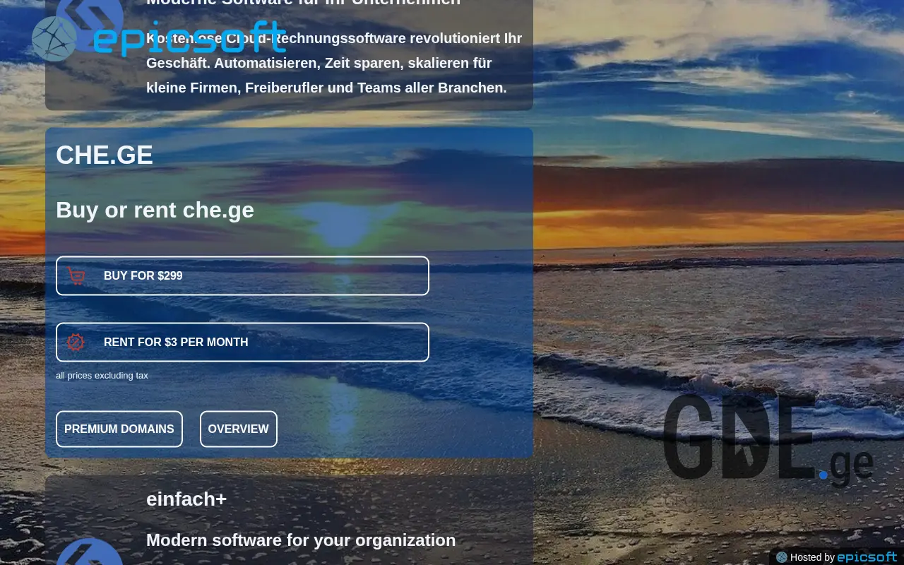 Screenshot of the site che.ge at 2025-11-28