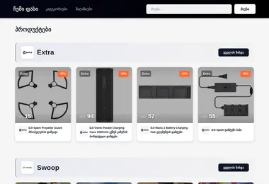 Screenshot of chemifasi.ge