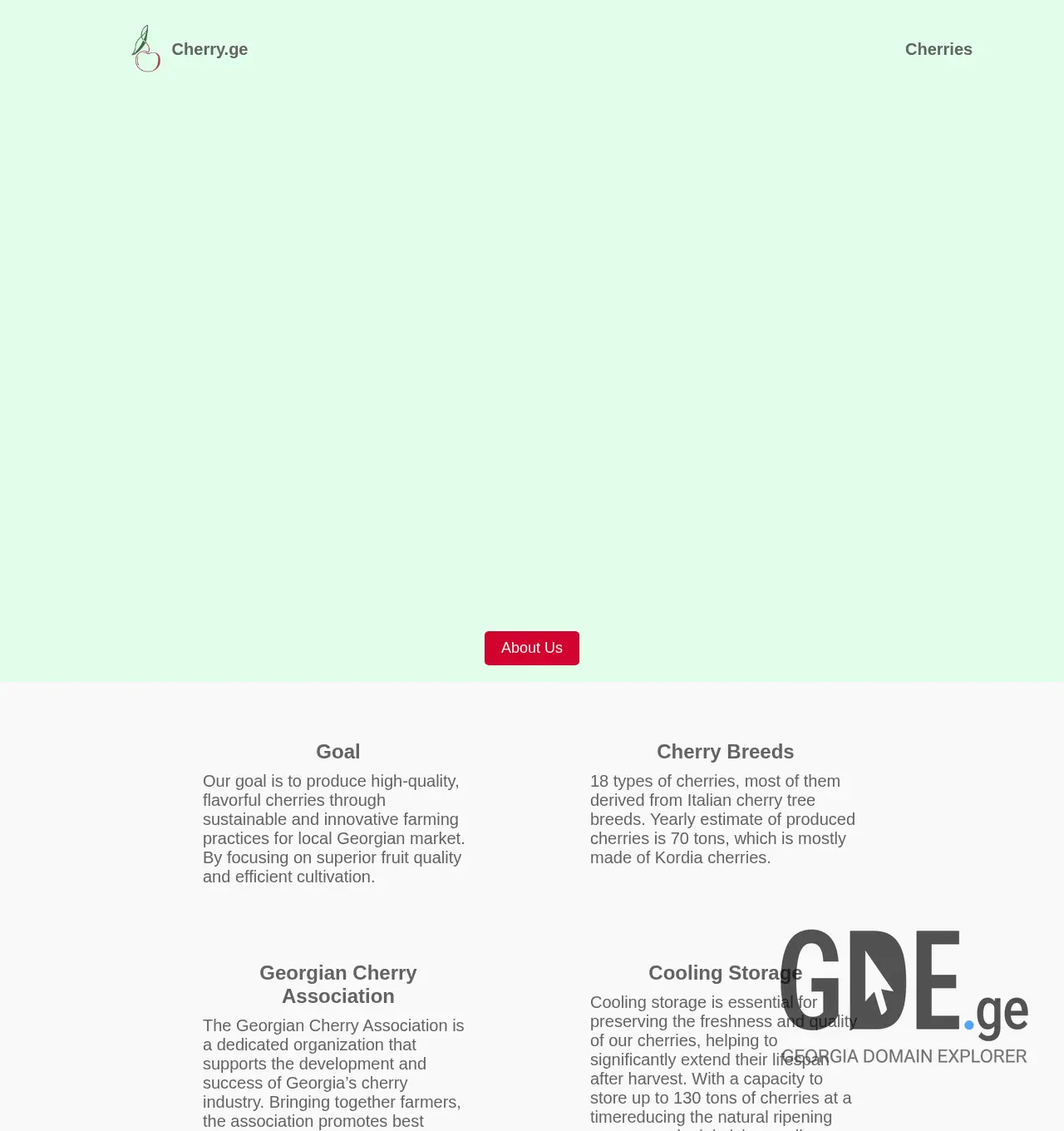 Screenshot of the site cherry.ge at 2025-11-30