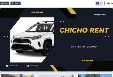 Screenshot of chichorent.ge