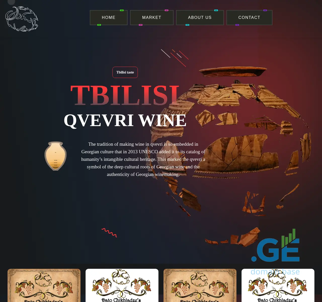 Screenshot of the site chikhladzesmarani.ge at 2025-10-24