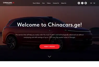 Скриншот chinacars.ge