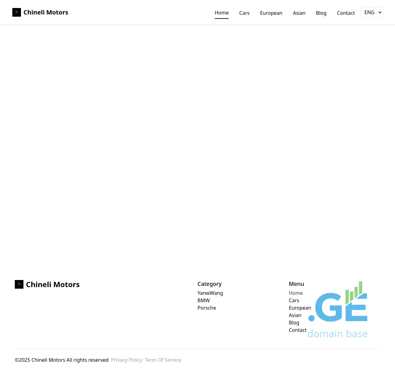 Screenshot of the site chineli-motors.ge at 2025-10-04