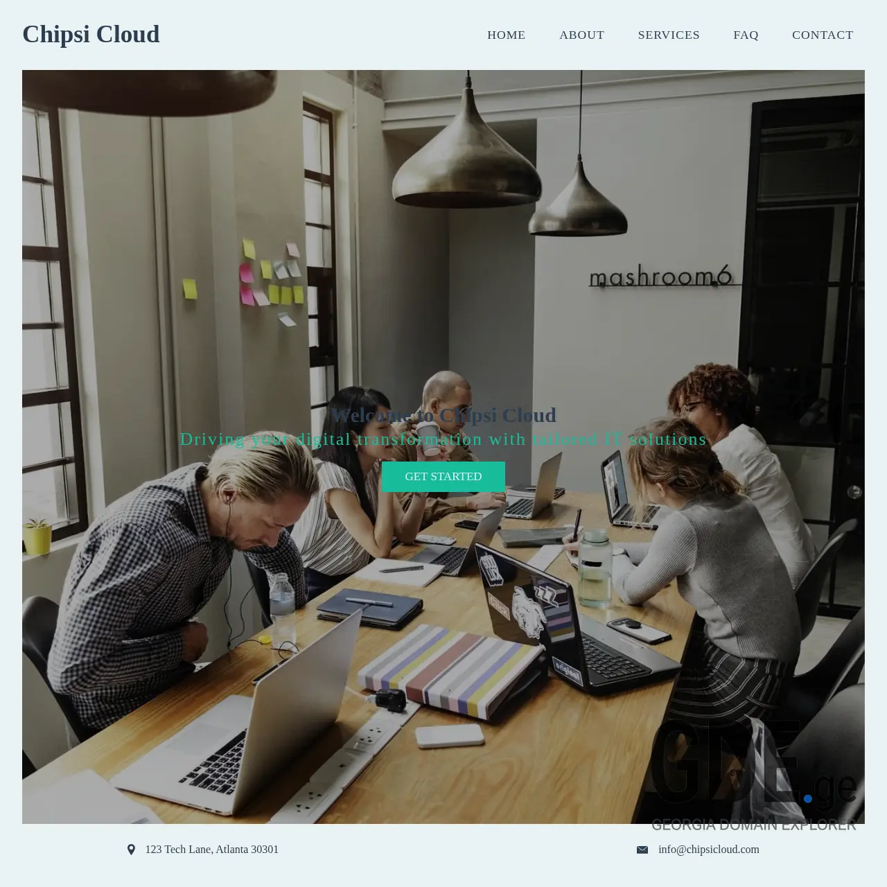 Screenshot of the site chipsicloud.ge at 2025-12-12