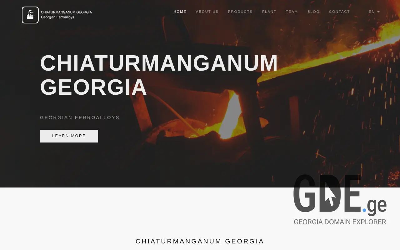 Screenshot of the site chmg.com.ge at 2025-11-28