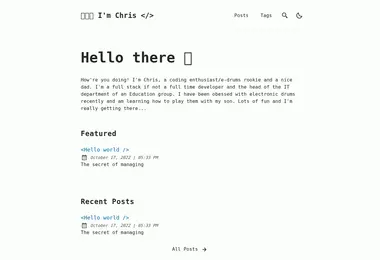 Скриншот chris.ge