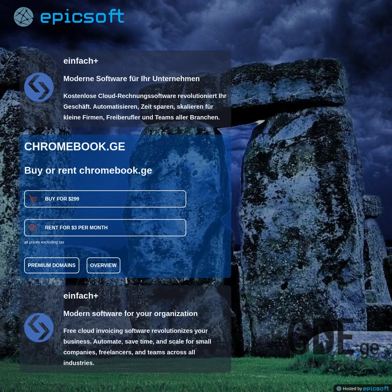 Screenshot of the site chromebook.ge at 2025-12-07