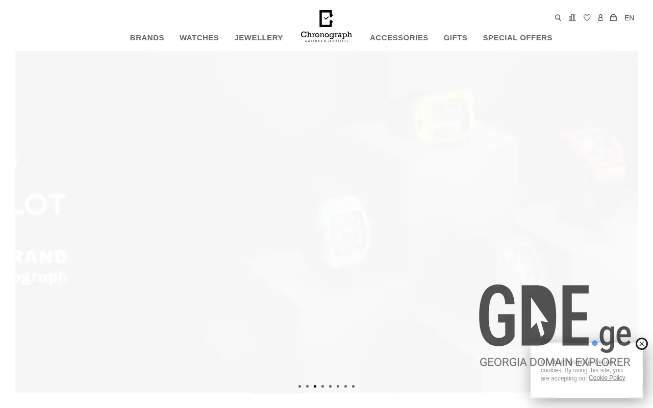 Screenshot of the site chronograph.ge at 2025-11-28