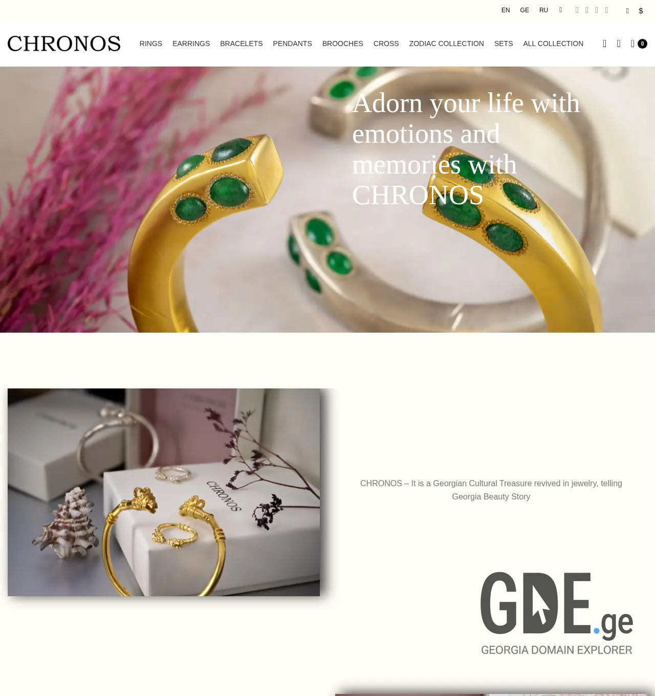 Screenshot of the site chronos.ge at 2025-11-30