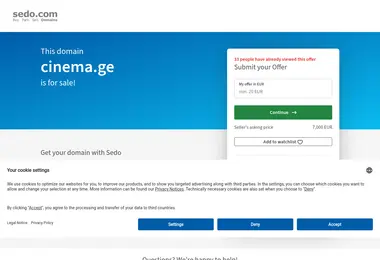 cinema.ge-ის ეკრანის სურათი