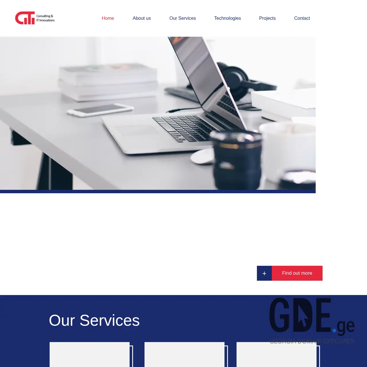 Screenshot of the site citi.ge at 2025-12-19