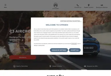 Скриншот citroen.com.ge