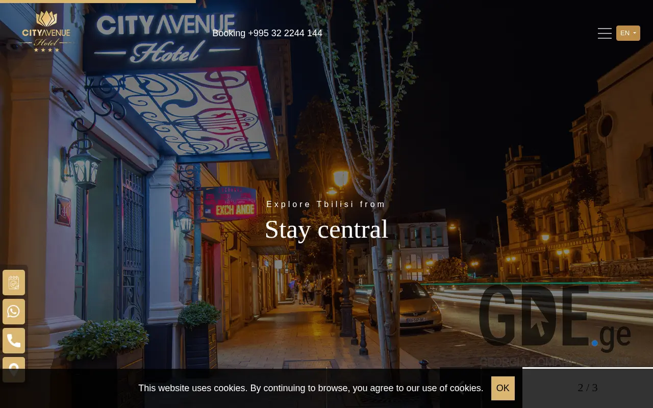 Screenshot of the site cityavenue.ge at 2025-11-27