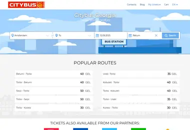 citybus.ge-ის ეკრანის სურათი