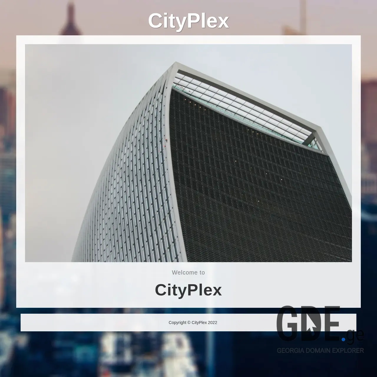 Screenshot of the site cityplex.ge at 2025-12-07