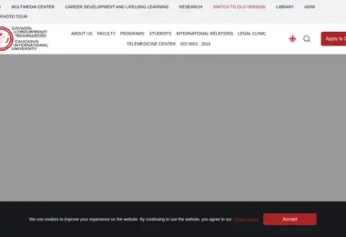 ciu.edu.ge-ის ეკრანის სურათი