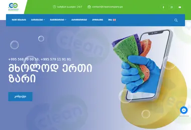 Screenshot of cleancompany.ge