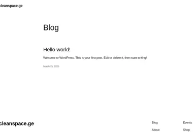 Screenshot of cleanspace.ge