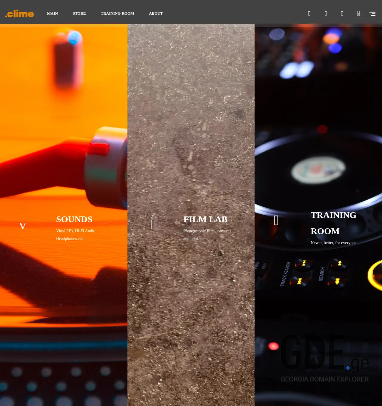 Screenshot of the site clime.ge at 2025-11-30