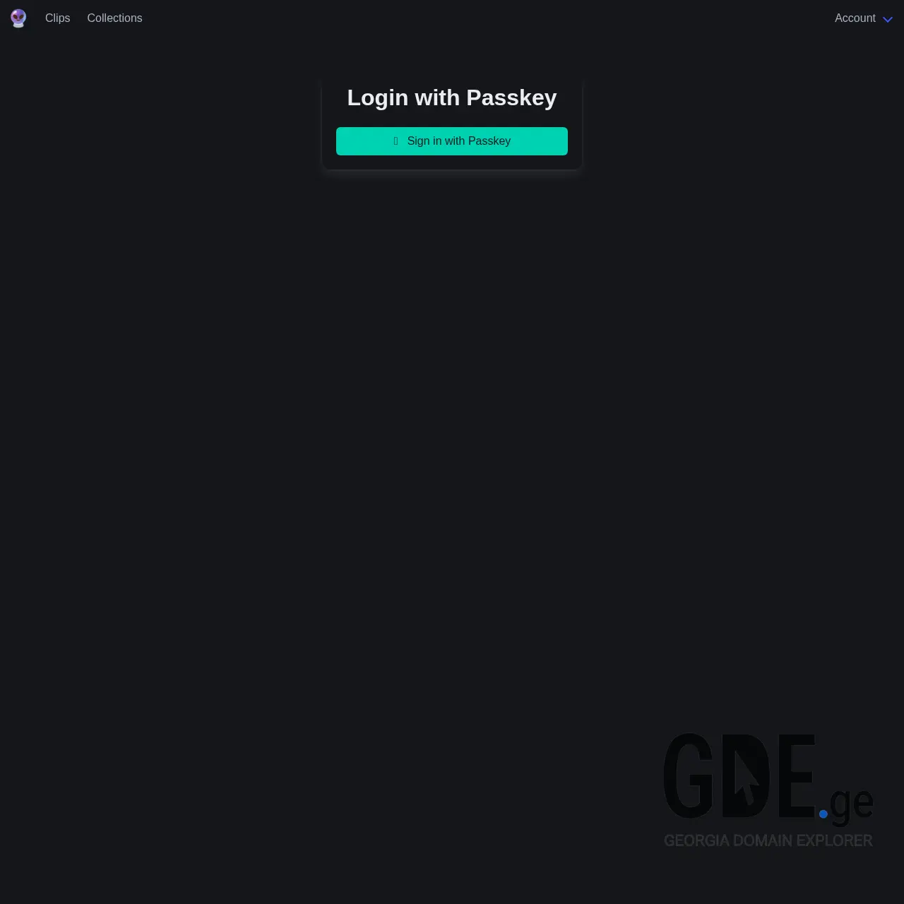 Screenshot of the site clipfor.ge at 2025-12-07
