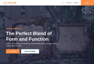 Скриншот clocks.ge