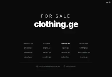 Screenshot of clothing.ge